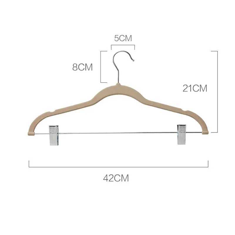 5 Pcs/lot Garment Suit Multifunction Clothes Hangers with Clips Non-Slip Closet Laundry Wardrobe Organizer Drying Rack Velvet C251117
