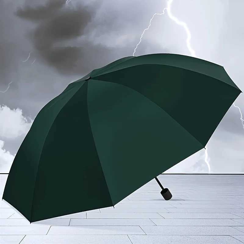 130CM New Super Large Folding Umbrella Rain Women Windproof Sunny And Rainy Paraguas Male Double Whole Family Umbrellas C251117