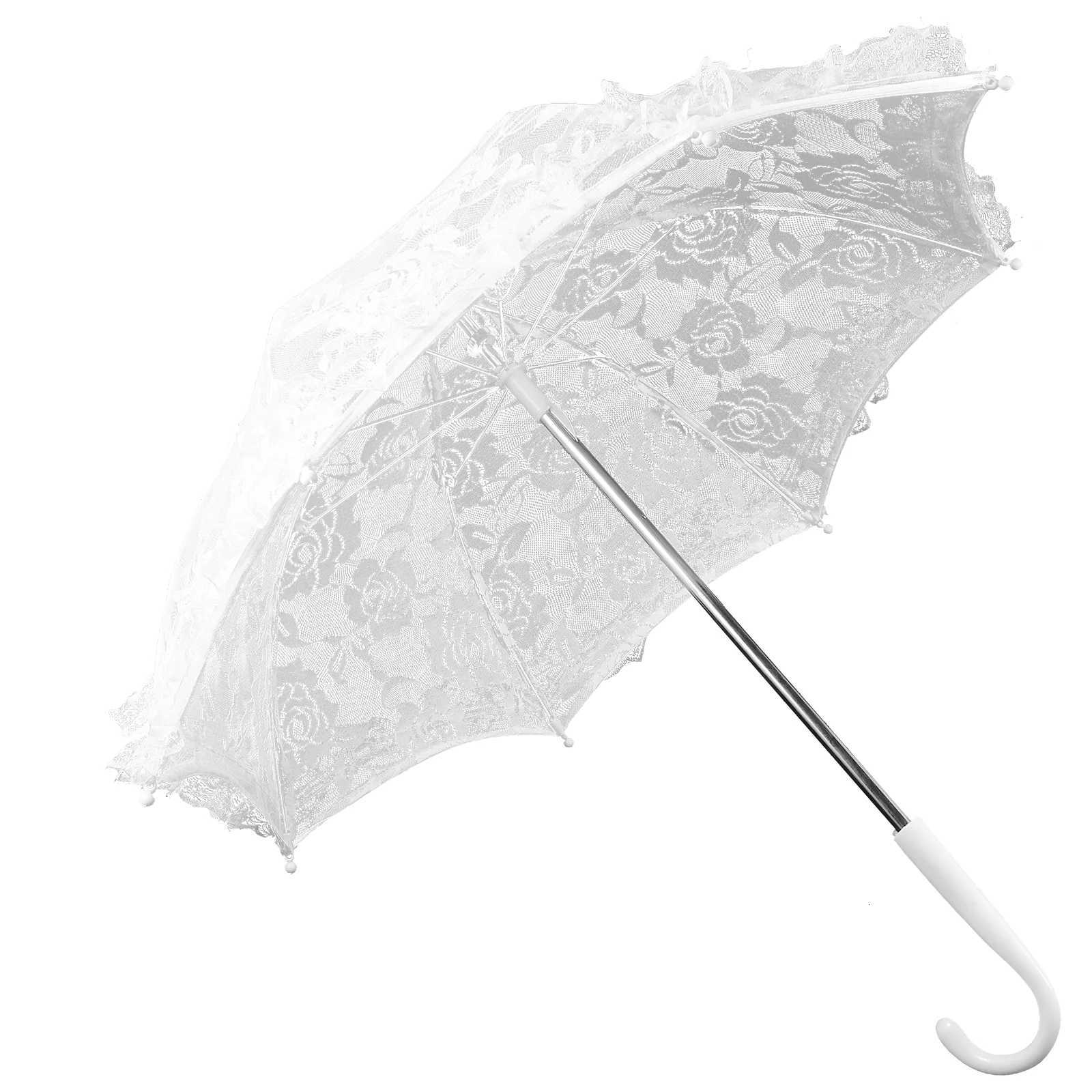 Prop Umbrella Dress for Girls Performance Room Decor Mini Lace Steel Wedding Photography Child Decorative C251117