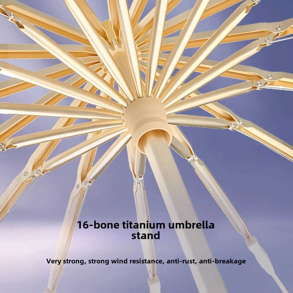 Women Oil Painting Flowers 16 Ribs UV Protection Pongee Fabric Foldable Sun Rain Umbrella Color Coated C251117