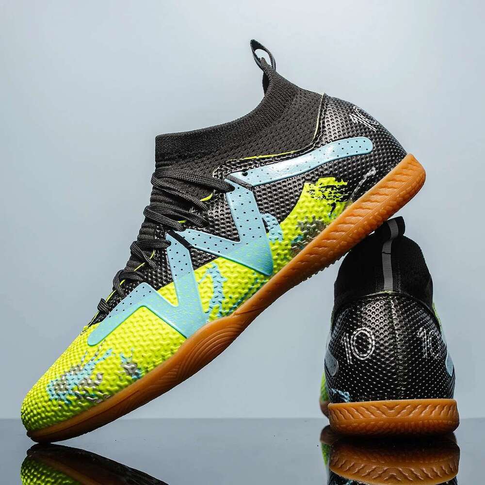 Professional Men's Indoor Flat Bottomed Football Adult Durable Comfortable Training Teenagers Non Slip Soccer Shoes