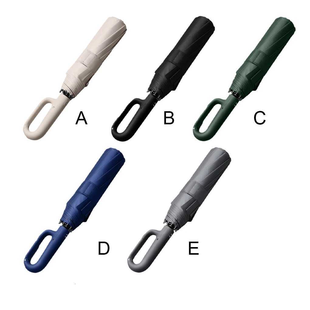 125CM Portable Automatic Umbrella Folding Sunny Umbrellas Dark Blue C251117