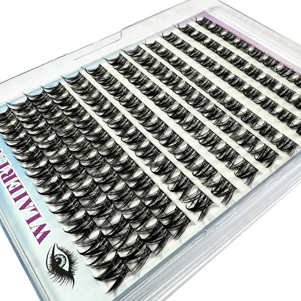 3D DIY Segment False Eyelashes Manga False Eyelash Natural Anime Eyelash Cosplay 3D Spiky Wispy Thick Reusable Cluster LashesT251117