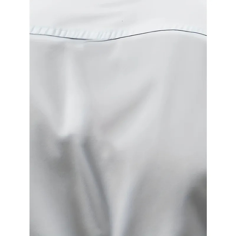 2025 Mens Shirt Solid Color Long Sleeve Smart Casual Four Season Elastic Male Business Shirts 250417