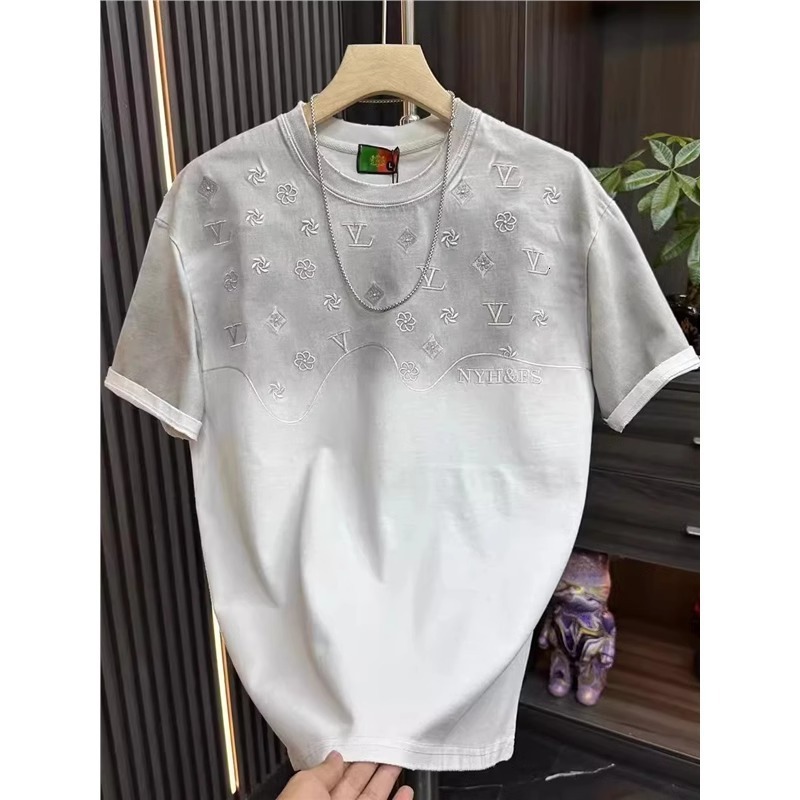 Designer T-shirt 2025 Spring Summer Hot-selling Polo Round Neck Embroidered Short Sleeve T-shirt For Men Light Luxury High-end Fashion Versatile Desig