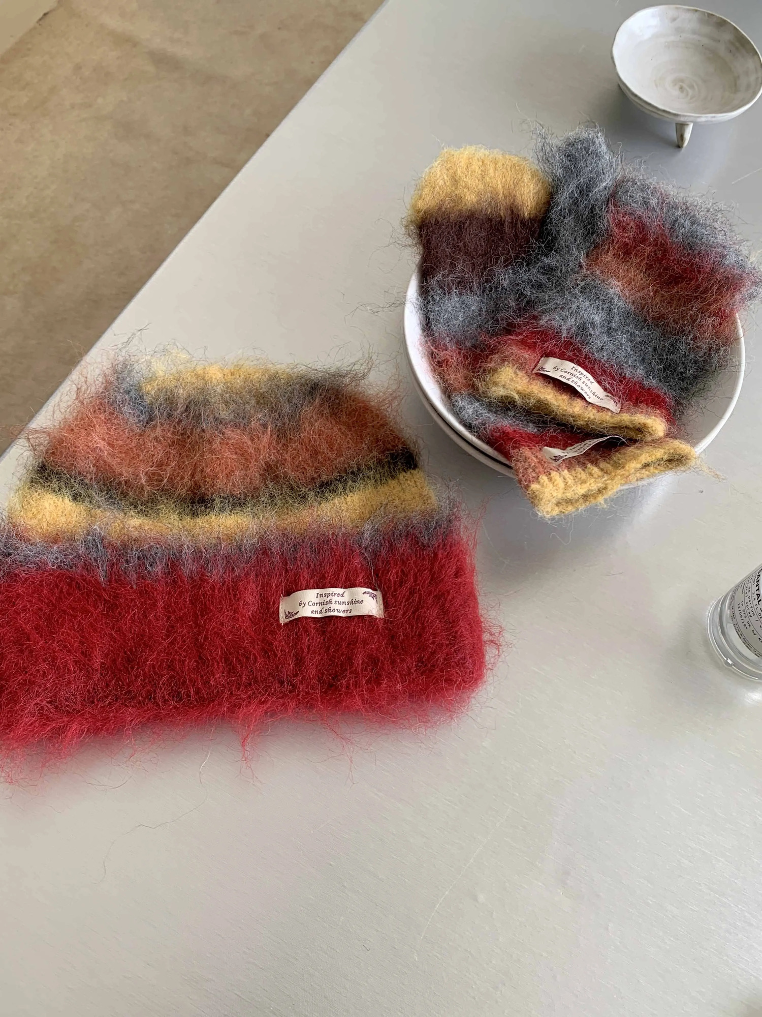 Y2K Colorful hats and gloves Casual Beanies for Women Fashion Knitted Winter Hat Hip-hop Skullies Hat Bonnet Unisex Cap 251114