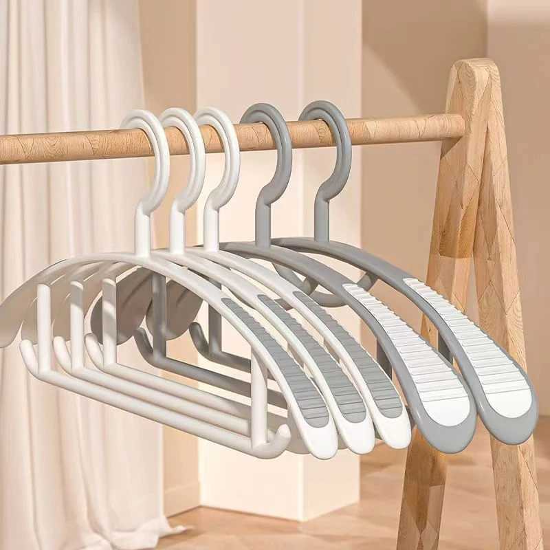 10PCS Household Clothes Drying Hanging Rack Adult Wide Shoulder Thickened Non-slip Plastic Hangers C251117