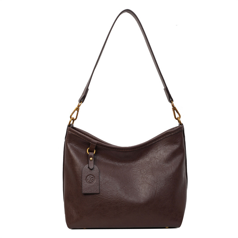High End Soft Leather Commuting Women's Armpit Shoulder Bag New Fashionable Multifunctional Handbag Large Capacity Crossbody Bag