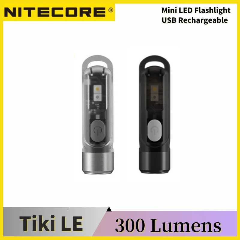 NITECORE TIKI Mini Keychain Light Hard Light 300Lumens USB-Rechargeable Portable Mini Flashlight M251117