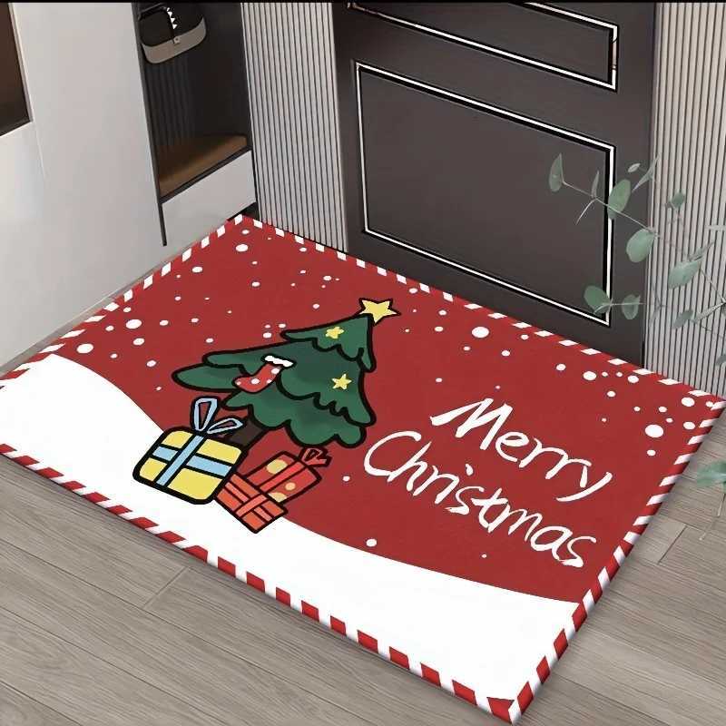 VIKAMA Christmas Carpet Welcome Mat Outdoor Carpet Thin Floor Mat Rug For Bedroom Living Room Carpet Doormat Home DecorationM251117