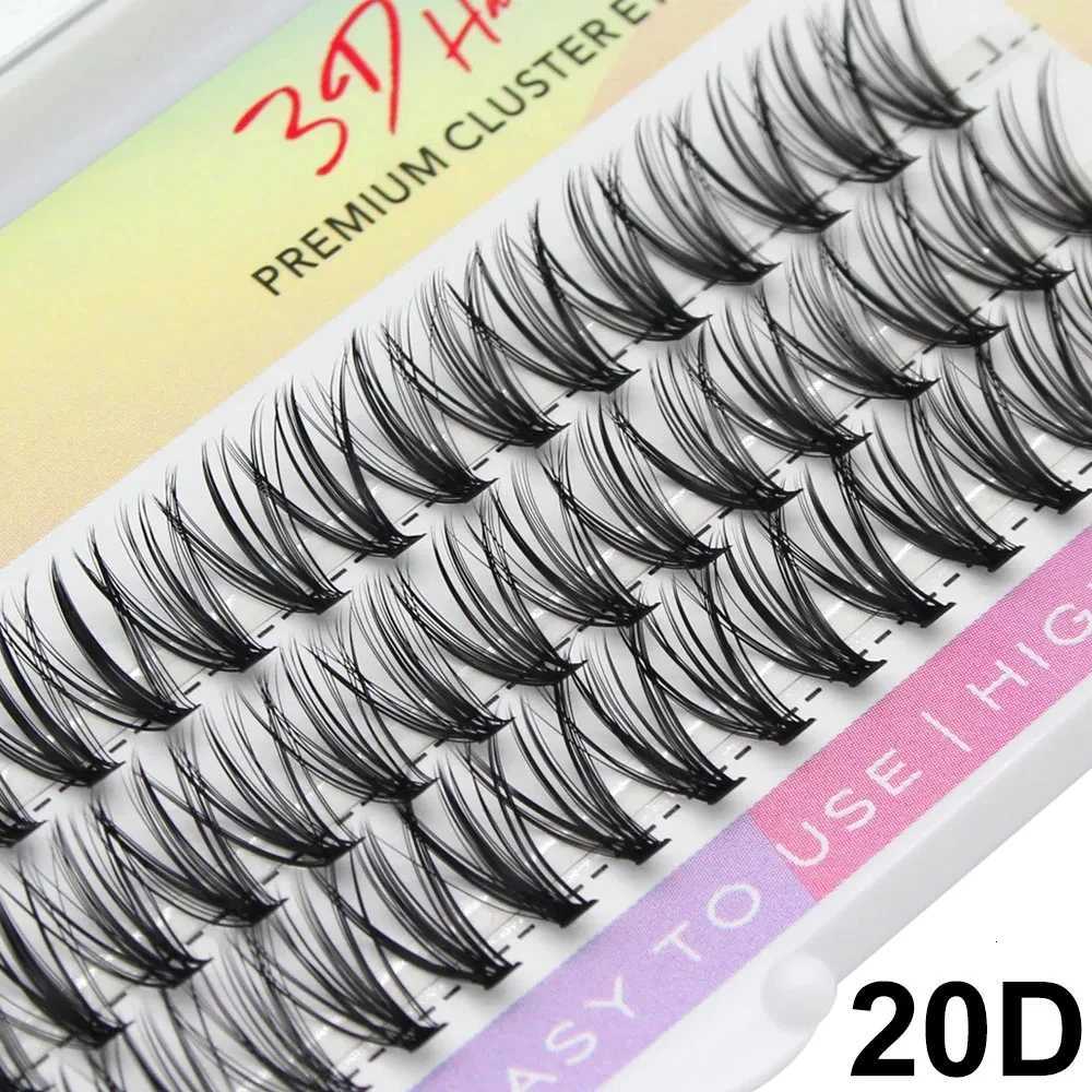 Moonlily High Quality Premium Silk Cluster Eyelashes Extensions Natural Long 3D Volume Effect Faux Bunche Individual Makeup LashT251117