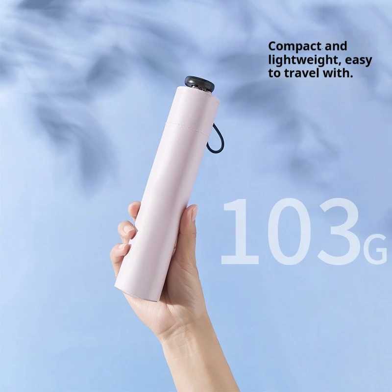 Carbon fiber lightweight compact and portable sun umbrella with sun protection and UV protection pencil feather umbrella C251117