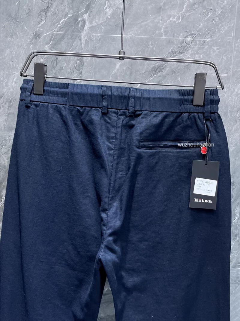 Luxury Mens Casual kiton Solid Color Straight Pants black blue white K1289 Z260313