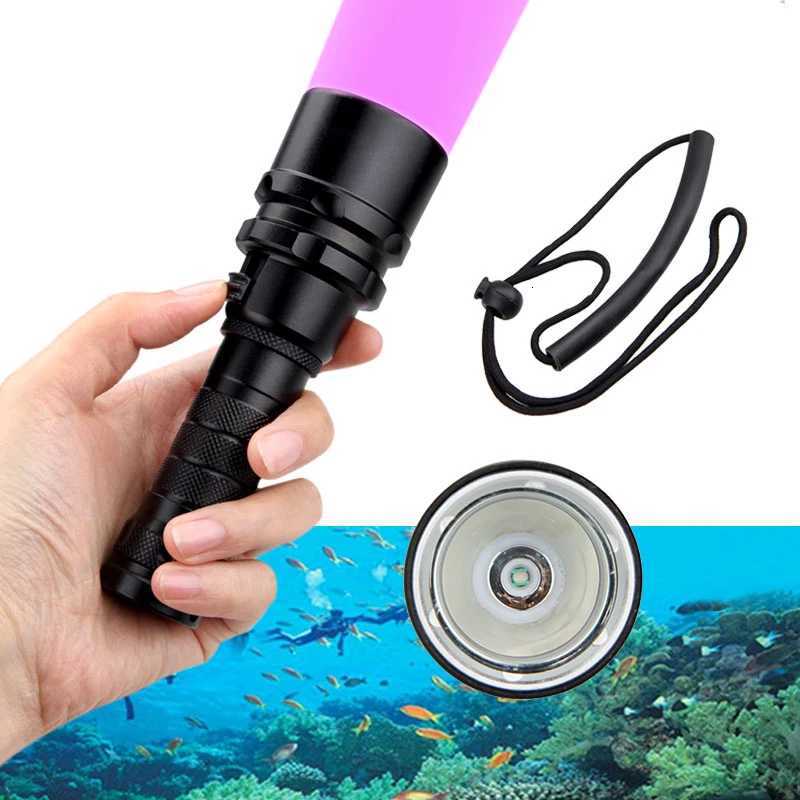 PURPLE UV LED Portable lamp powerful Aluminum Diving Torch Lamp Super Mini 9 LED Flashlight Black Ultraviolet Light Detector M251117