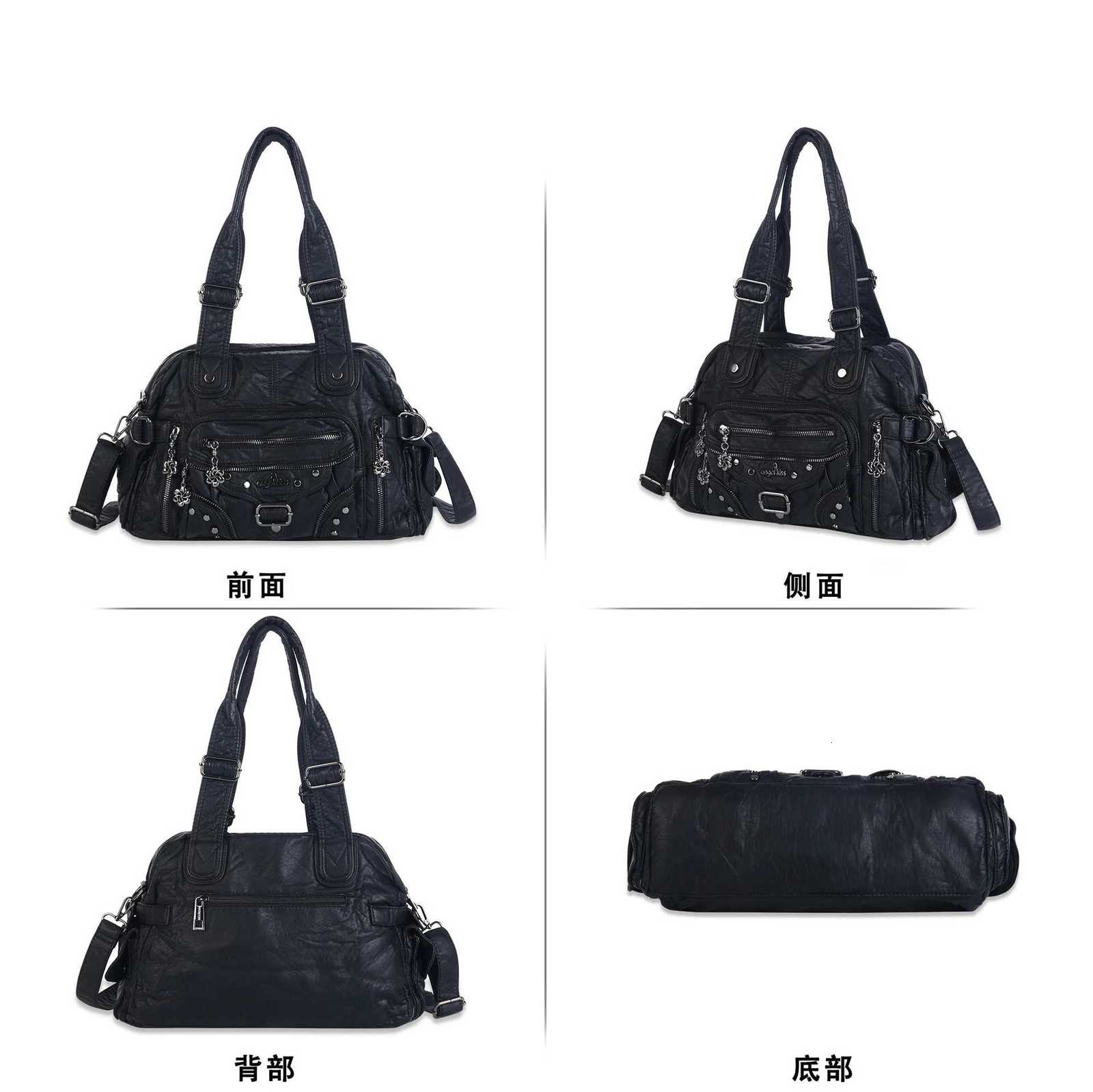 Angelkiss Bag Top-handle Hand Bags for Women Y2K Shoulder Bags PU Female Satchel Purses and Handbags Bolsos Para MujerW251117