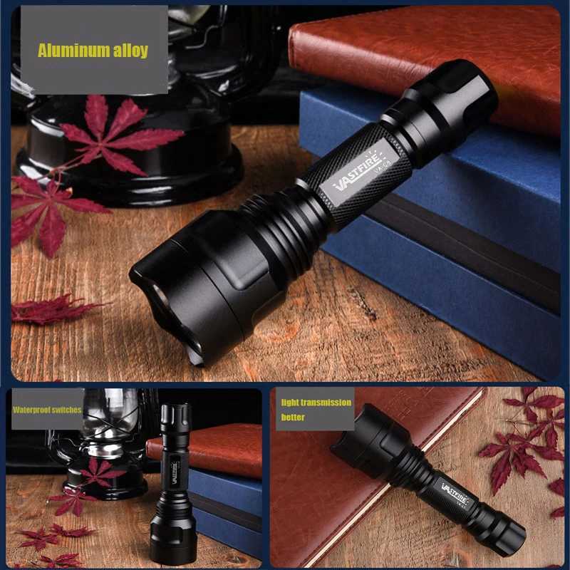 VASTFIRE Powerful 400 Yards Red LED Hunting Flashlight Tactical C8 Predator Handheld Torch 1-Mode Lamps for Coyote Hog Varmint M251117