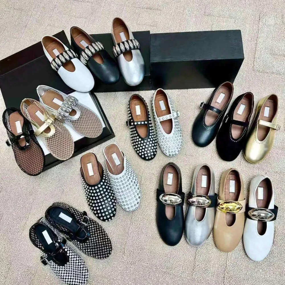 Casual Fashion Shoes Round Toe Slip On Genuine Leather Elegant Shoes Luxury Crystal Diamonds Wedding Loafers Shoe With Box Size 35-41