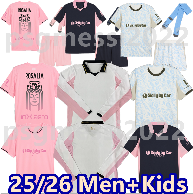 25 26 palermos soccer jerseys segre Di mariano LUND SEGRE CGMES VASIC DIAKITE buttaro brunori 2024 home Away man kids 3RD whie football shirts short sleeve uniforms