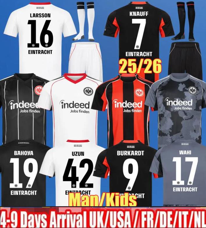25 26 EintrachtS Frankfurt Soccer Jerseys 125 th EKITIKE MARMOUSH DINA EBIMBE KNAUFF M.GOTZE CHAIBI SKHIRI RODE KOCH 2025 2026 Football