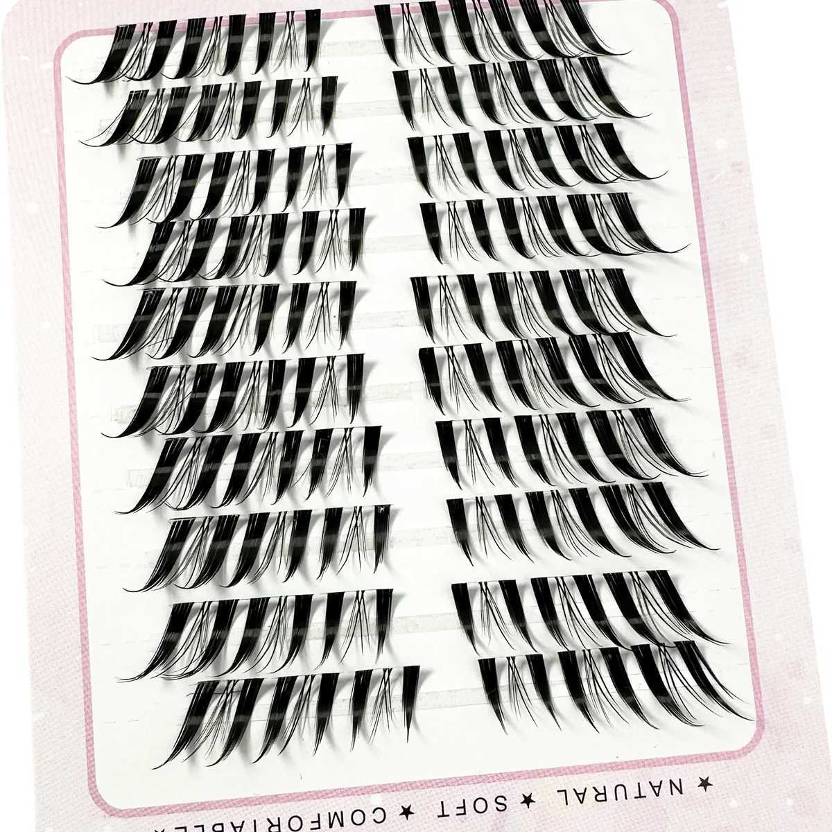 10 Rows Segmented Lashes Fox Fairy C Curl 60Pcs Individual Anime Lash Clusters For Party DIY False Eyelashes ExtensionT251117