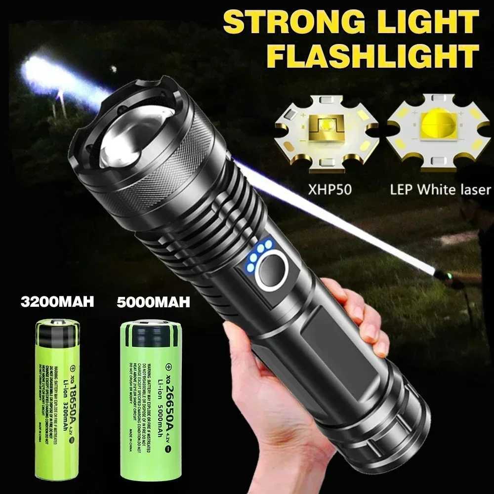 USB Rechargeable LED Flashlights High Lumens Super Bright Tactical Handheld Flash Light ZoomableWaterproof Emergency Lantern M251117