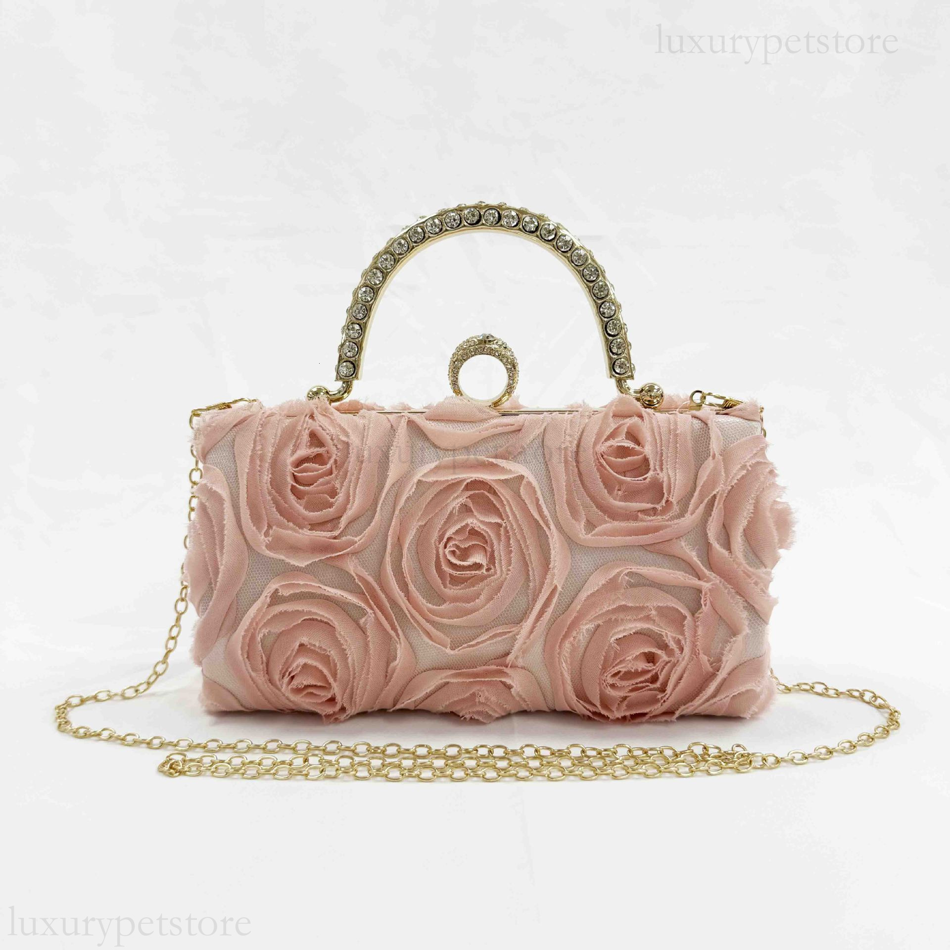 2025 New Designer Fresh And Sweet Flower Handbag Chinese Banquet Fashion Dress Single Shoulder Crossbody Bag