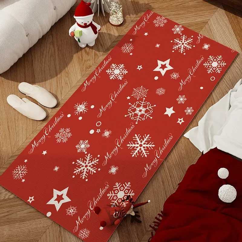 Christmas Carpet Vintage Dirt-resistant Non-slip Living Room Bedroom Kid Room Doormat 2025 Entrance Floor Decor Mat Tapis SalonM251117