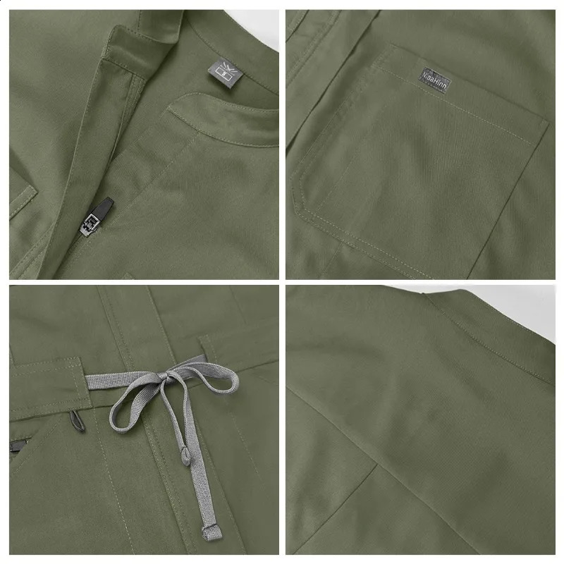 Wholesale Apparel Scrub Uniform Women Short Sleeved Scrubs Jumpsuit Hospital Clothing Scrub Uniforms with Pocket 250415