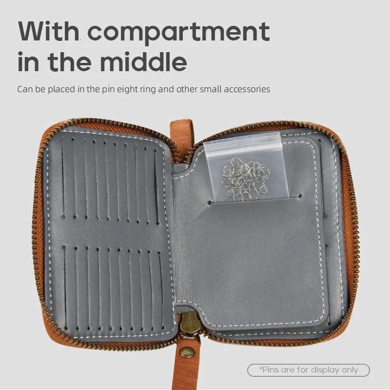 LETOYO 7575cm/1175cm Spoon Lure Bag Portable Waterproof Fishing Lure Bag PU Small Spoon Bait Wallet fishing bagW251115