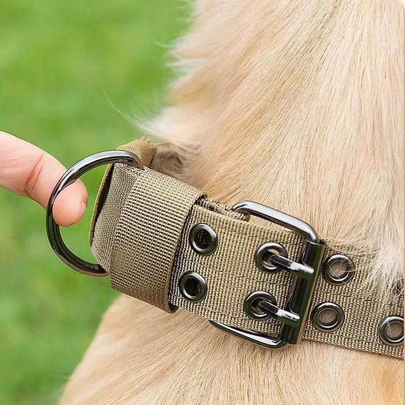 Update Durable Tactical Dog Collar Leash Set Adjustable Military Pet Medium Large Shepherd Training Accessories