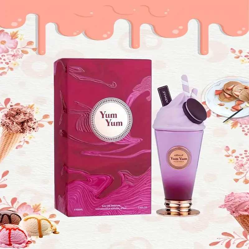 Armaf Yum Eau de Toilette for Women - 34 oz / 100ml - Sweet Playful Ice Cream-Inspired Perfume - Long-Lasting Fun ScentW251117
