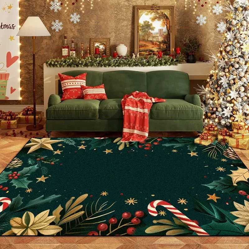 Christmas Dark Green Room Carpet Living Room Home Decoration Rug Bedroom Parlor Mat for ChildrenM251117