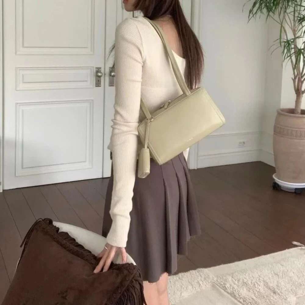Knock New Trendy Style Pu Leather Underarm Shoulder For Women Minimal Korea Design Fashion Bag Female Accessory