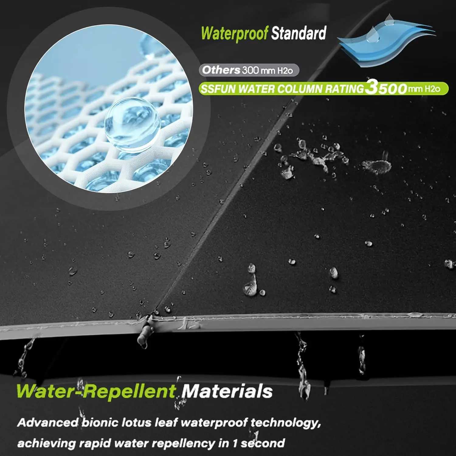 Ring Buckle Automatic Umbrella Reflective Safety StripReverse Folding Lightweight Compact Travel Portable C251117