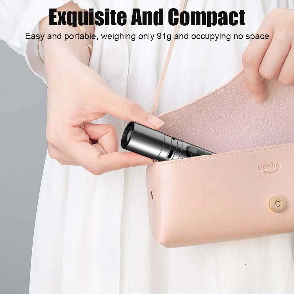 High Power Mini Flashlight Zoomable Pen Light Torch Pocket Medical Penlight MINI Torch Powerful Lamp 5Modes Bright Outdoor Light M251117