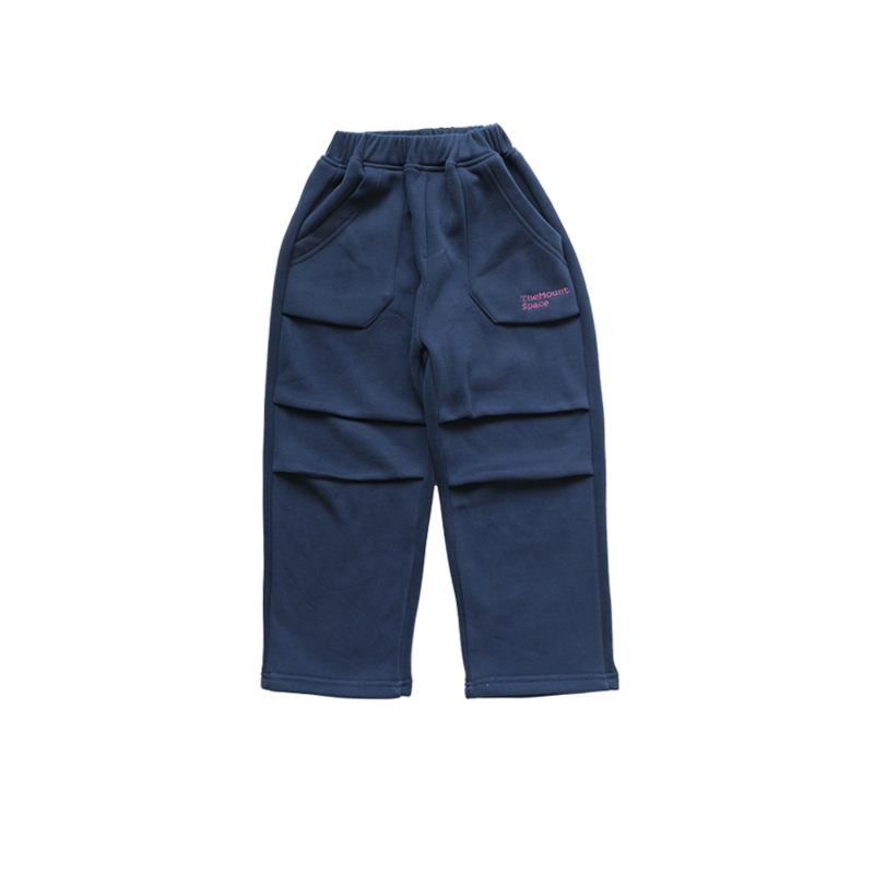 Kids' Mountain Style Minimalist Solid Color Letter Pants, Water-Repellent Textured Outdoor Cargo Pants, New Season Hiking & Daily Wear 25AG2031