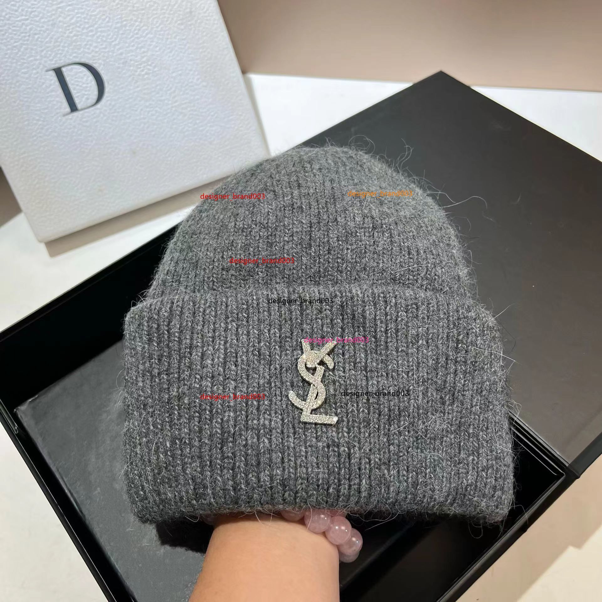 Beanie Designer Beanie Luxury Beanie Knitted Hats Fur Knitted Hats Fashion Leisure Knitted Beanie Quality Winter Hats Christmas Saints Laurents ysl R7PG