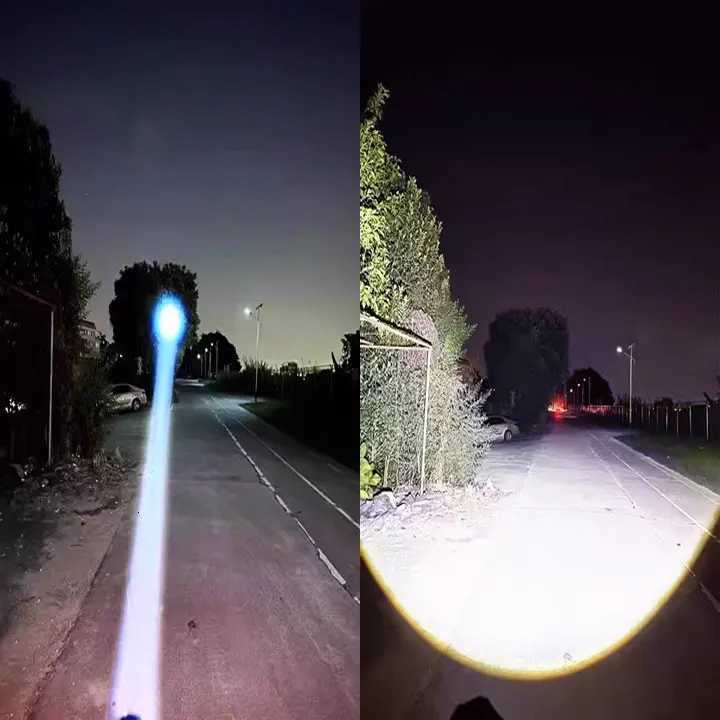 1500000LM Most Powerful Flashlight 500W LED Rechargeable Lamp Long Range Tactical Lantern Strong Light Outdoor Camping Lamp M251117