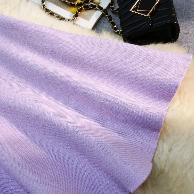 Seoulish 2024 AutumnWinter High Waist Womens Knitted Skiing Fashion Solid Color Korean Office Leisure 250415Z