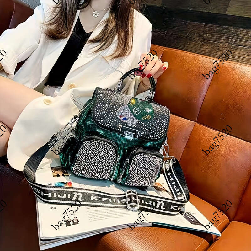 Designer bags Sweet Moon Exclusive Fashion Rhinestone Backpack Handbag, Women's Luxurious Crossbody Shoulder Bag - Fashionable, Compact, Punk Sty