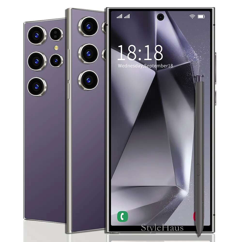S24 S25Ultra High Configuration 5G Android Cell Phone with Large Display, Premium Camera System & Built-in GPS Smartphone