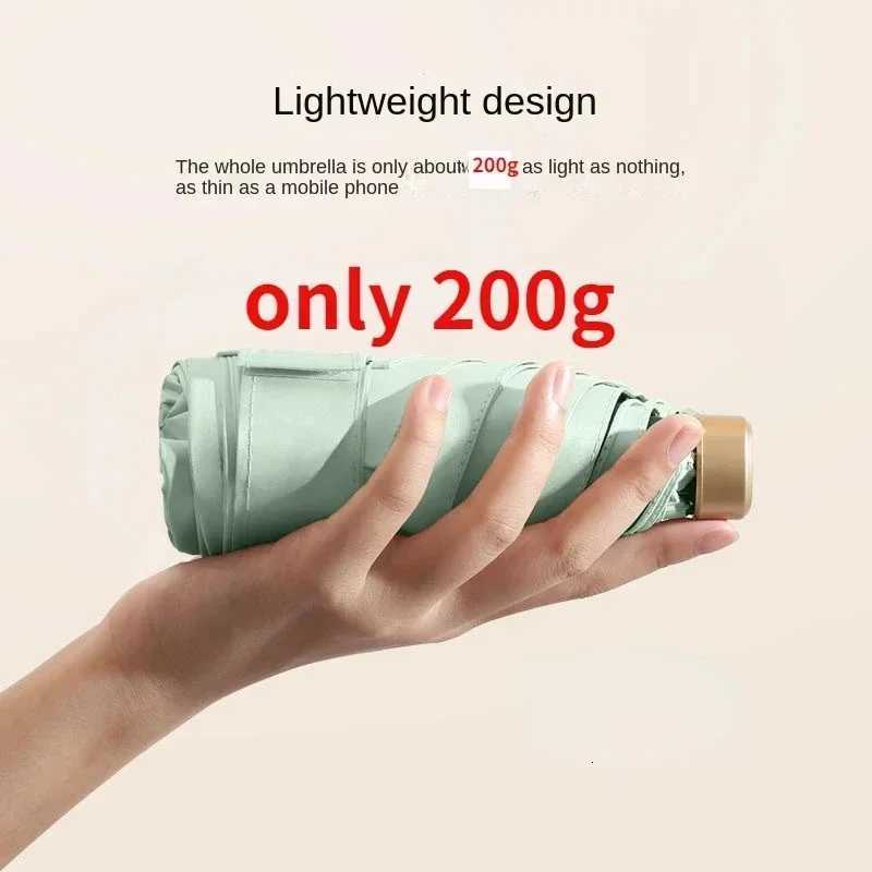 55 Off Mini Sun Umbrella Small Pocket Rain Umbrella Vinyl Folding UV Ultraviolet Protection Sun Shade Pocket Parasol Capsule C251117