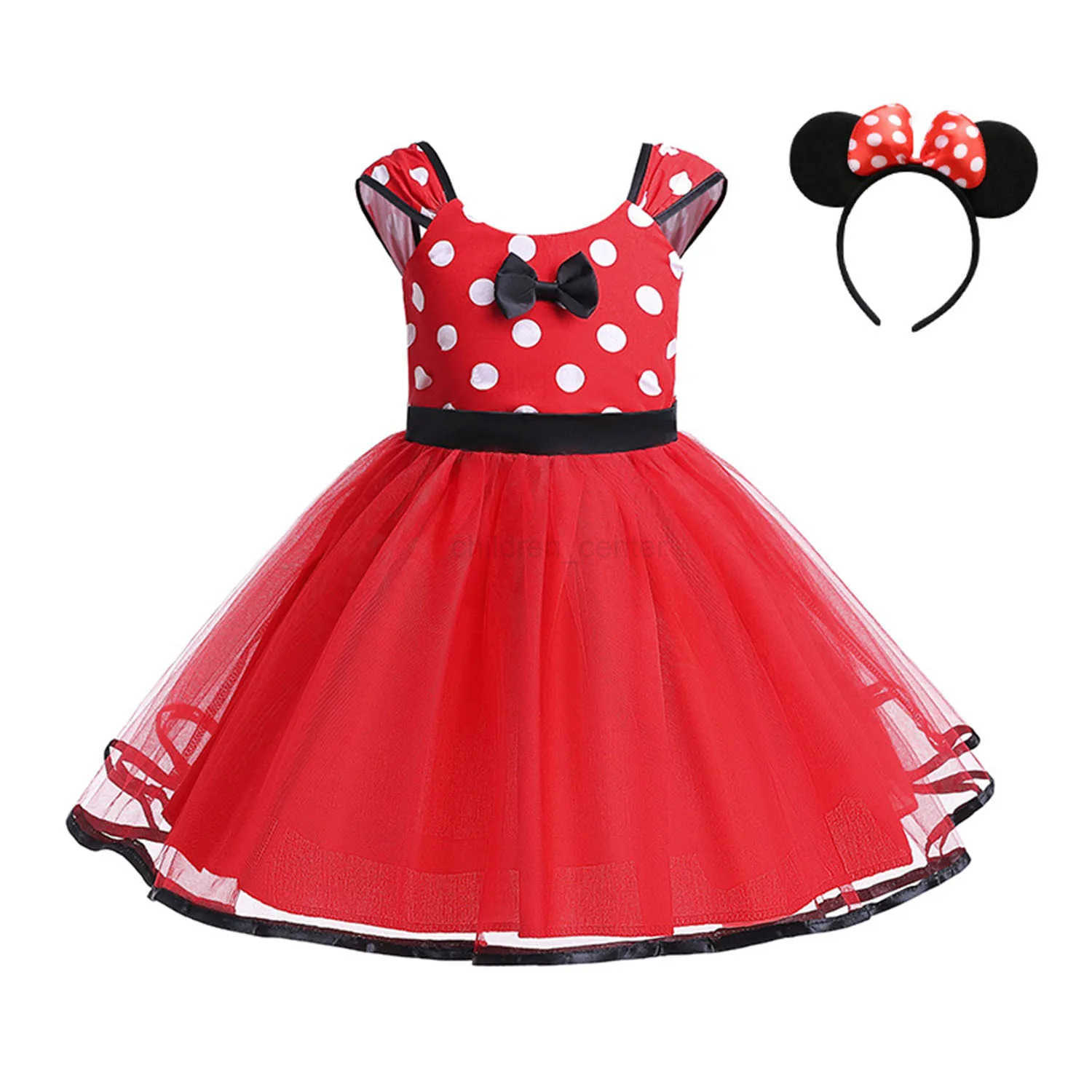 Disney Shiny Toddler Little Girls Minnie Mouse Cosplay Costume Girls Birthday Party Fancy Holiday Easter Dress W20250417