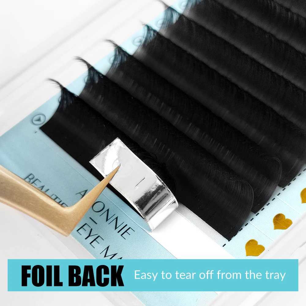 Abonnie Cashmere Individual Eyelash Extensions Fluffy Volume Lashes Matte Black Cilios All SizeT251117
