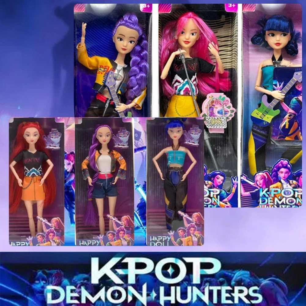 2025 New anime KPop Devil Hunter Doll Vinyl toy Rumi Mira zoi character vinyl mask small statue Birthday gift fan gift C251117