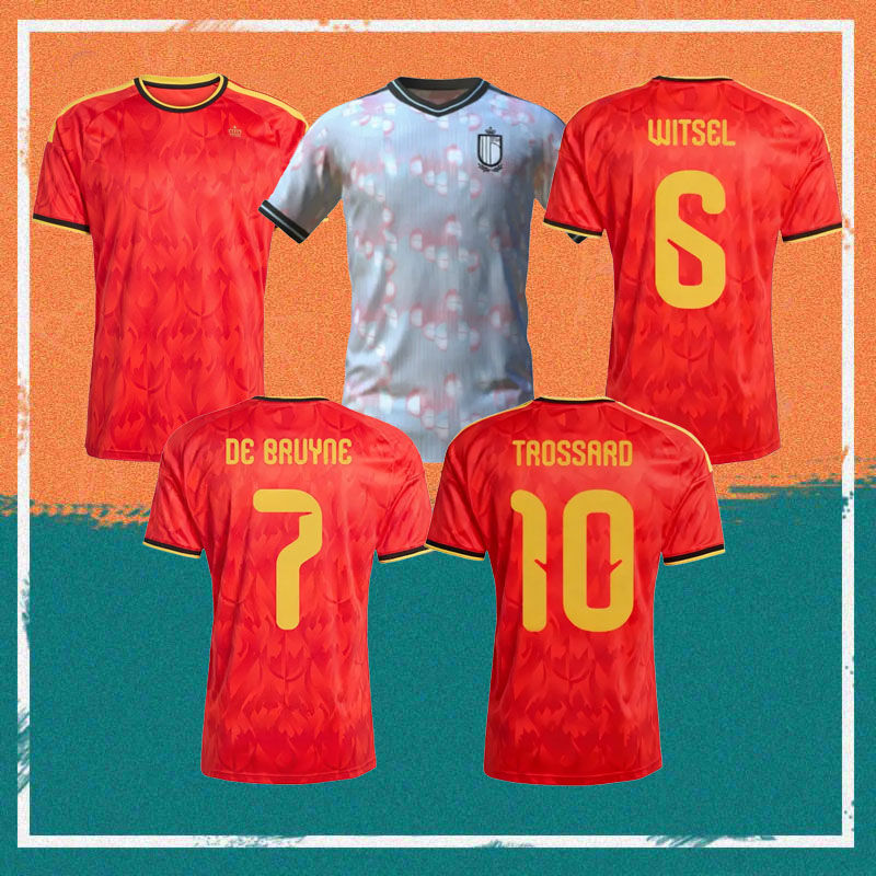 2026 Belgium Soccer Jersey 26/27 Home DE BRUYNE TIELEMANS TROSSARD OPENDA football Shirt DE CUYPER DOKU FOFANA MEUNIER BATSHUAYI kids kit uniform