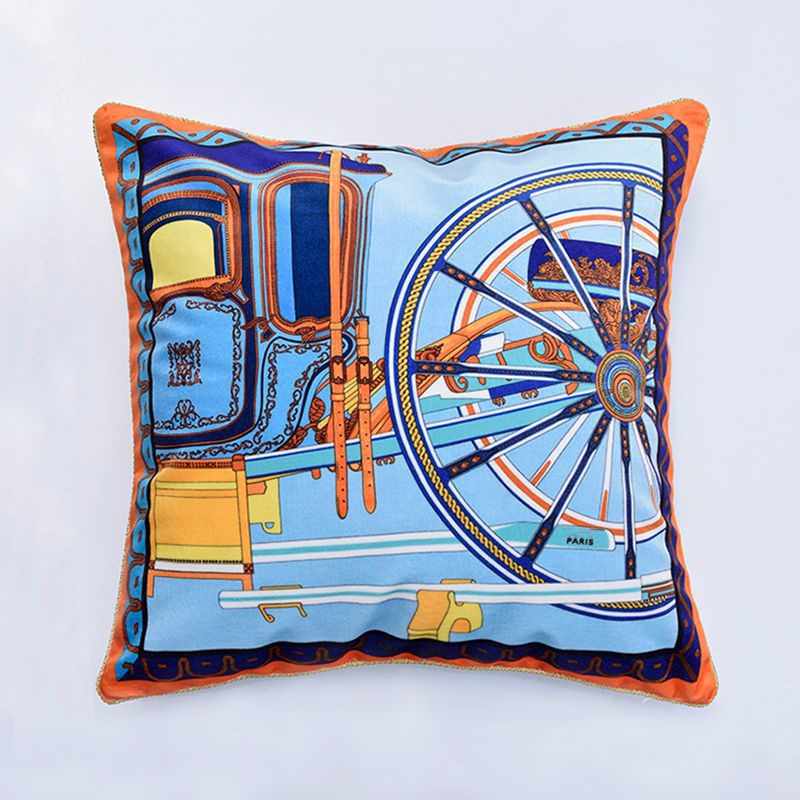 Ins Nordic Short Plush Cushion Cover Living Room Sofa Bedroom Decoration Architectural Creative Pillow Cover 45x45cm Pillow Case