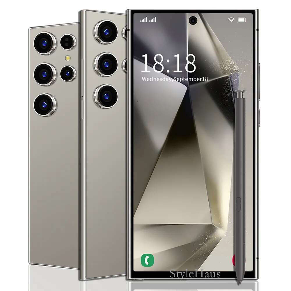 S24 S25Ultra High Configuration 5G Android Cell Phone with Large Display, Premium Camera System & Built-in GPS Smartphone