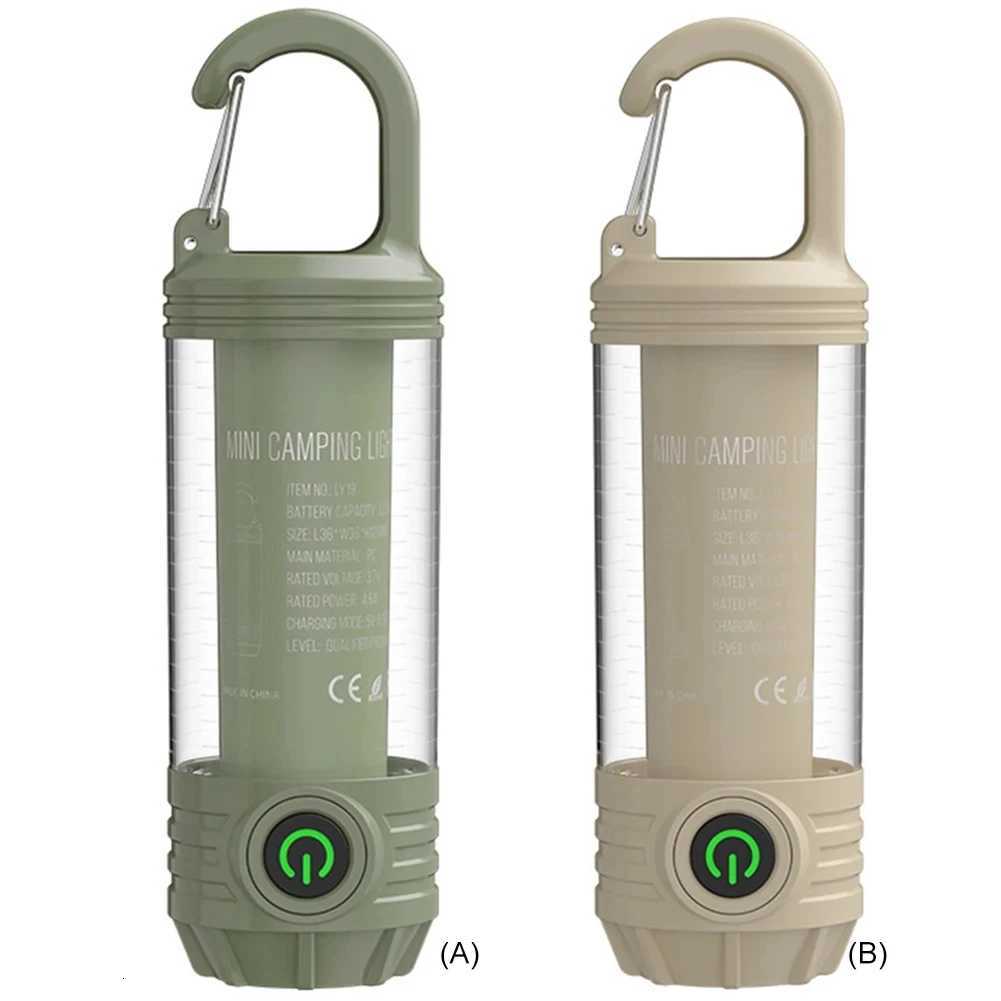LED Retro Camping Light Type-C Charging Emergency Flashlight Outdoor Lighting Camp Atmosphere Hanging Light M251117