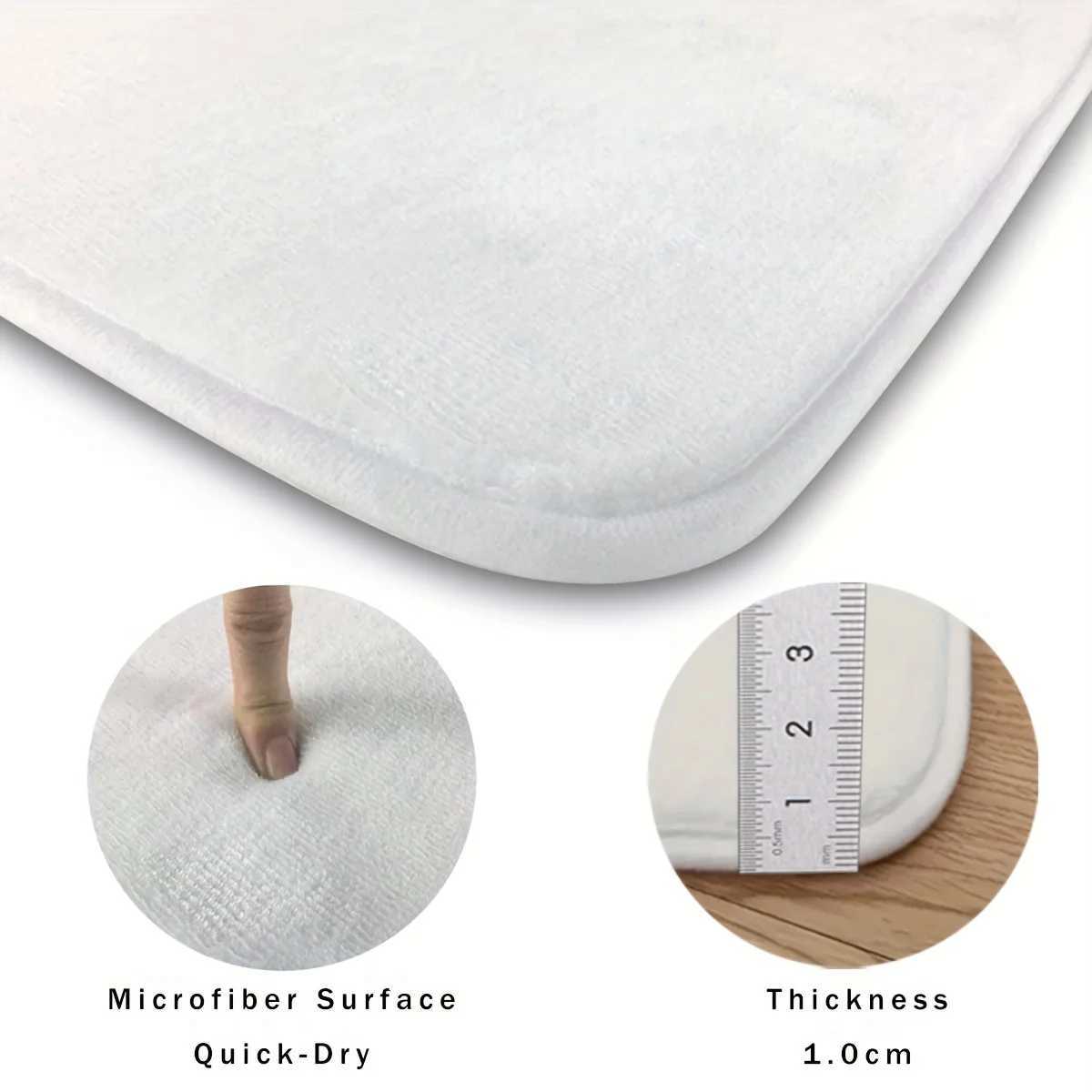 Vikama Christmas Carpet Doormat Orange Santa Claus Welcome Mat Winter Warm Floor Mat Rug For BedroomHome DecorationM251117